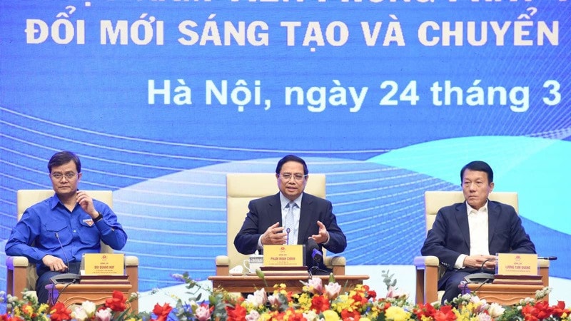 Thủ tướng Phạm Minh Chính chủ trì đối thoại với thanh niên năm 2025