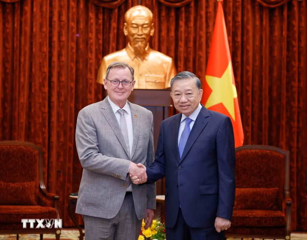Tổng Bí thư, Chủ tịch nước Tô Lâm tiếp Phó Chủ tịch Quốc hội Cộng hòa Liên bang Đức- Ảnh 1.