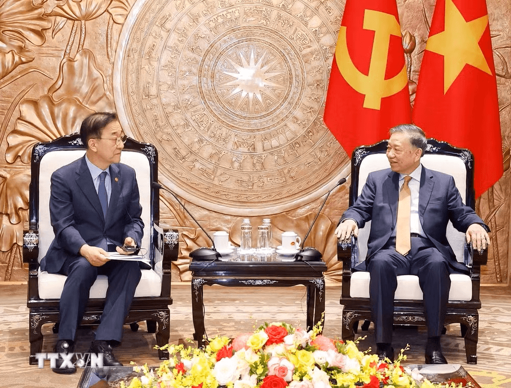 Tổng Bí thư, Chủ tịch nước Tô Lâm tiếp Bộ trưởng Bộ Đất đai, Cơ sở hạ tầng và Giao thông Hàn Quốc- Ảnh 2.