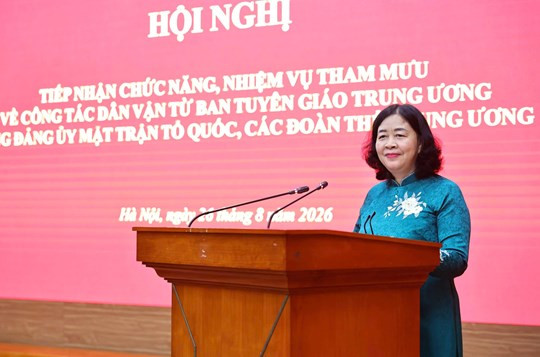Tiếp nhận chức năng, nhiệm vụ tham mưu công tác dân vận về Đảng ủy MTTQ, các đoàn thể Trung ương- Ảnh 5.
