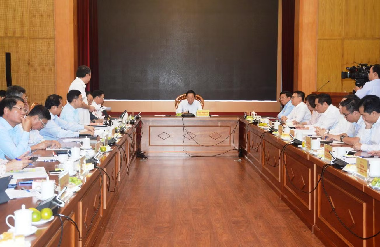 Quang cảnh buổi làm việc. (Ảnh: ĐÔNG HÀ) Quang cảnh buổi làm việc. (Ảnh: ĐÔNG HÀ)