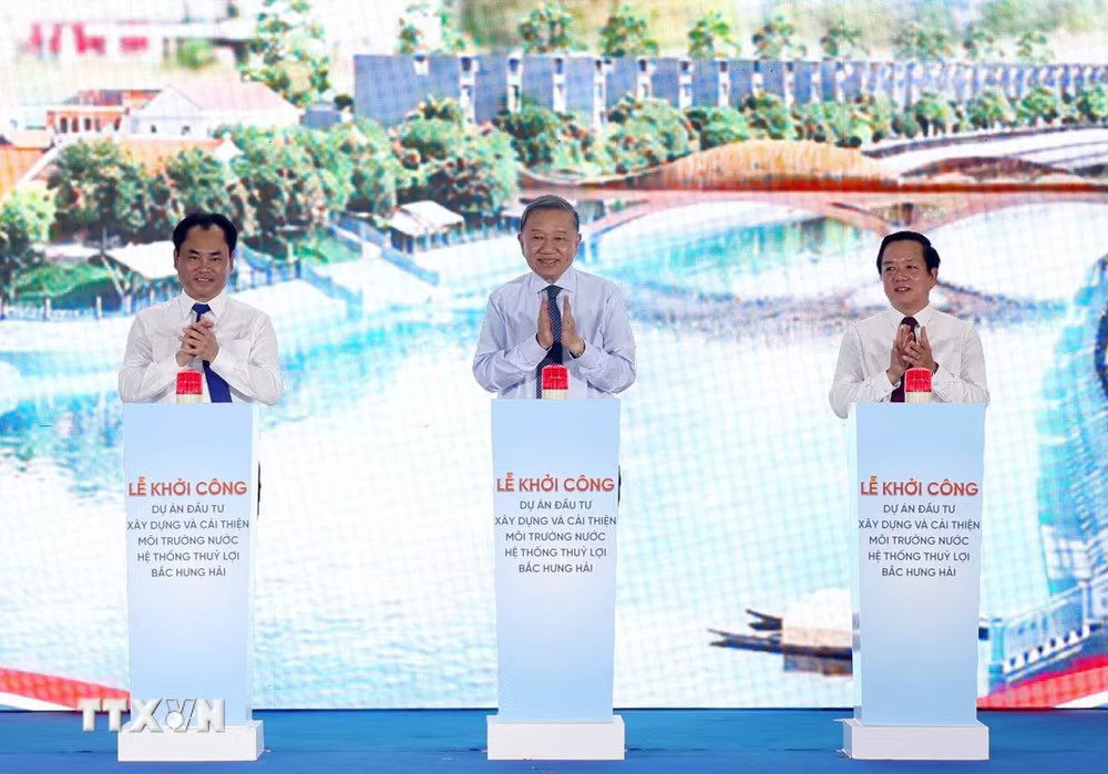 Tổng Bí thư, Chủ tịch nước Tô Lâm: Phát triển không gian Bắc Hưng Hải xanh, sạch- Ảnh 3.
