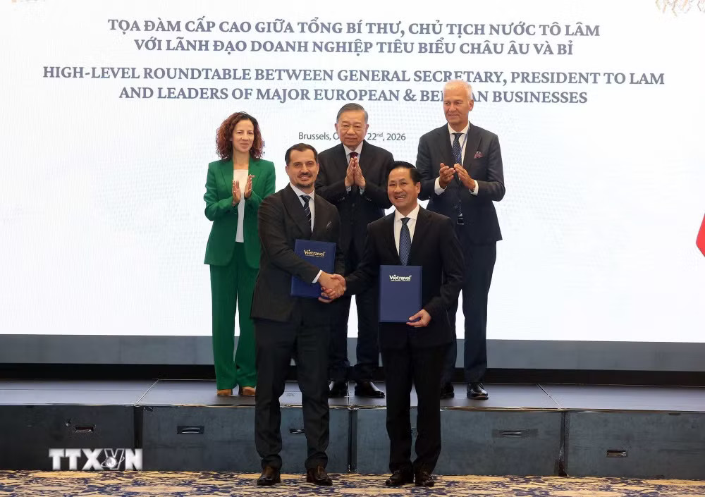 Tổng Bí thư, Chủ tịch nước Tô Lâm dự tọa đàm cấp cao với lãnh đạo doanh nghiệp tiêu biểu châu Âu và Bỉ- Ảnh 5.
