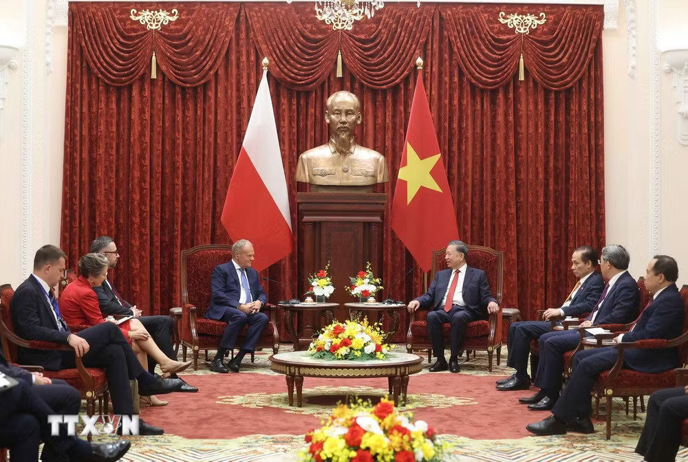 Tổng Bí thư, Chủ tịch nước Tô Lâm tiếp Thủ tướng Ba Lan Donald Tusk - Ảnh 3.