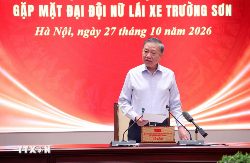 Tổng Bí thư, Chủ tịch nước Tô Lâm gặp mặt Đại đội nữ lái xe Trường Sơn - Ảnh 2.