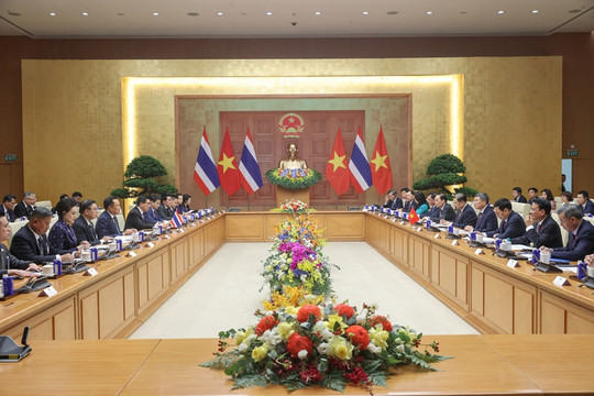 Thủ tướng Lê Minh Hưng hội đàm với Thủ tướng Thái Lan: Hướng tới kim ngạch thương mại song phương 50 tỷ USD