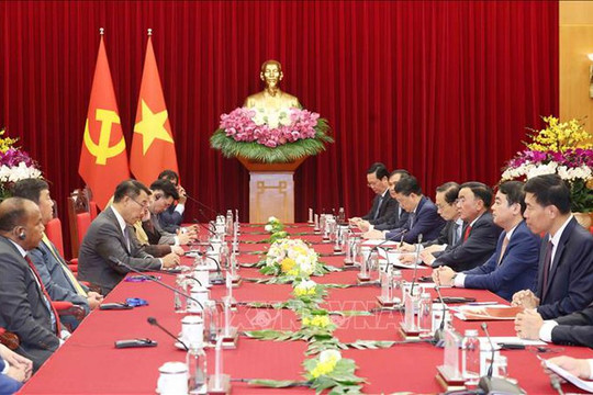 Thường trực Ban Bí thư Trần Cẩm Tú tiếp các chính đảng các nước Đông Nam Á