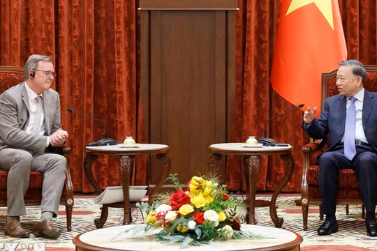 Tổng Bí thư, Chủ tịch nước Tô Lâm tiếp Phó Chủ tịch Quốc hội Cộng hòa Liên bang Đức