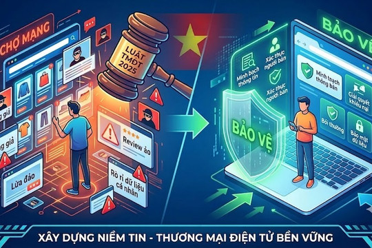 Luật Thương mại điện tử 2025: "Lá chắn" cho người tiêu dùng trên chợ mạng