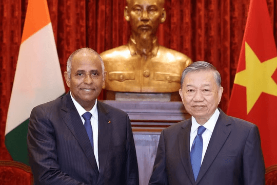 Tổng Bí thư, Chủ tịch nước Tô Lâm tiếp Chủ tịch Quốc hội Côte d'Ivoire Patrick Achi